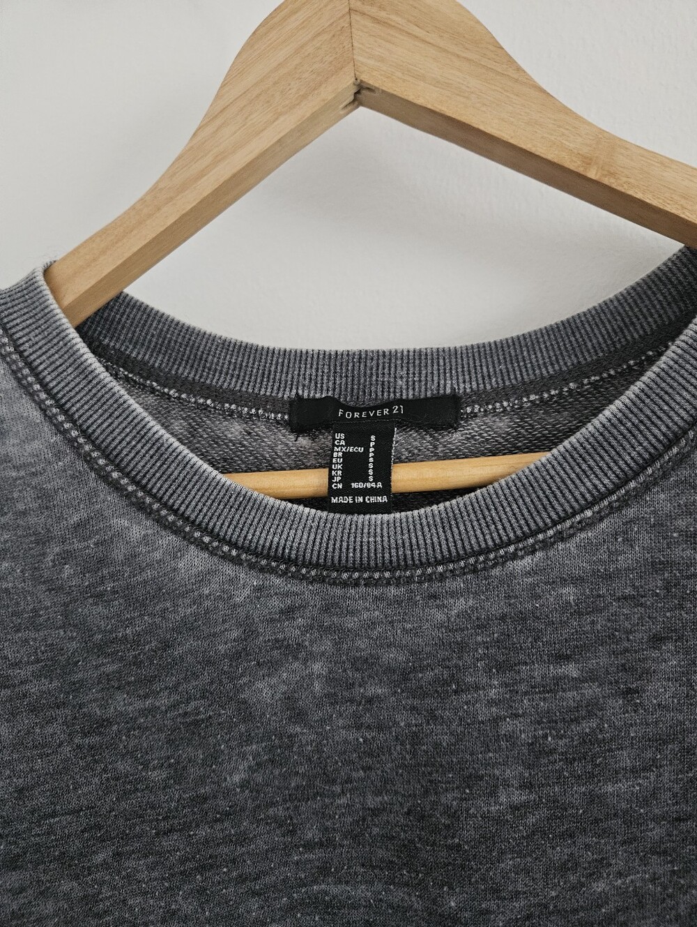 Forever 21 Men’s Heather Charcoal Crewneck dress